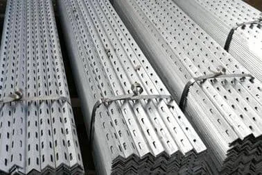 What problems are likely to occur when using punched angle steel?